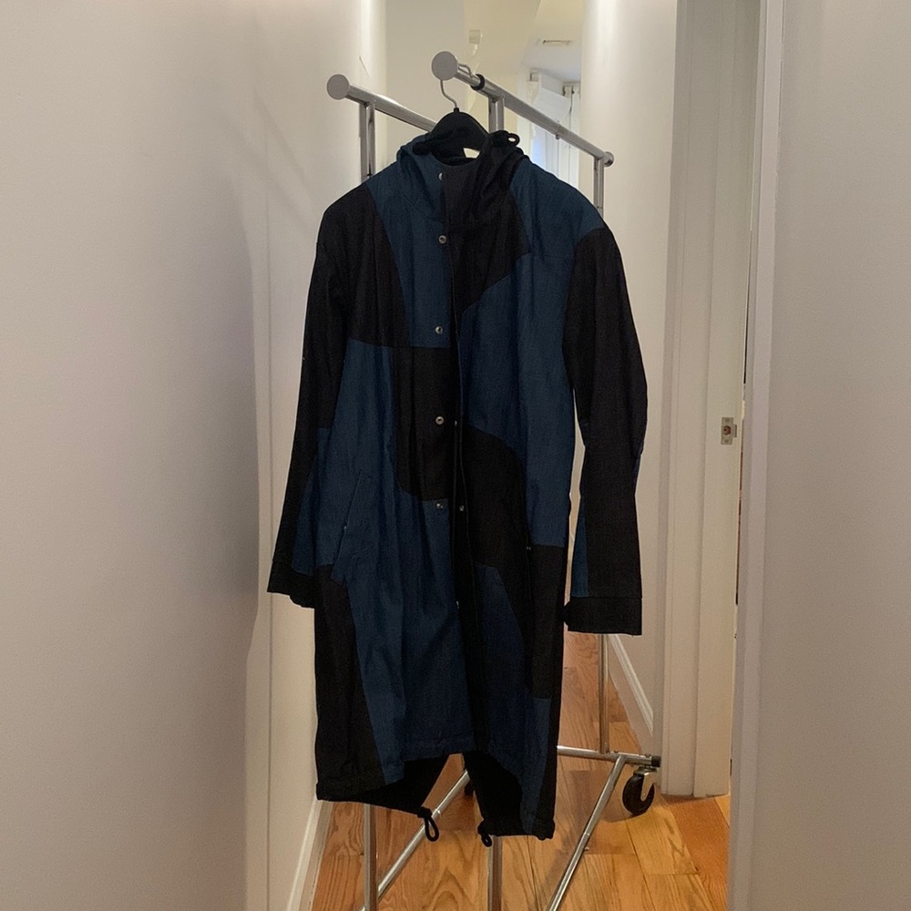 Tess Giberson denim hooded long jacket